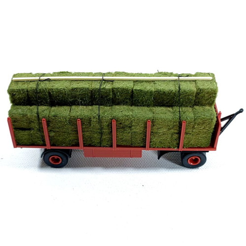 Brekina HO 1:87 Stake Trailer with Hay Load like new, Circus Krone