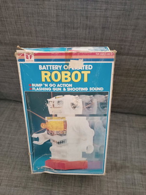 vintage battery powered robot