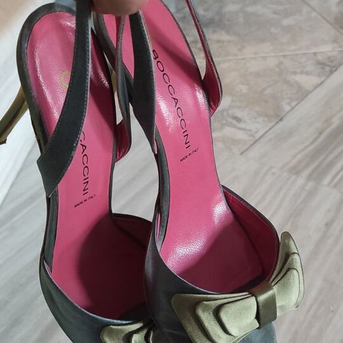 Branded sandals used, size 39.5, blue and green