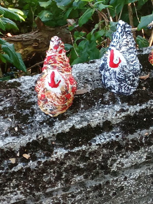 Handmade garden figurine new, weather resistant