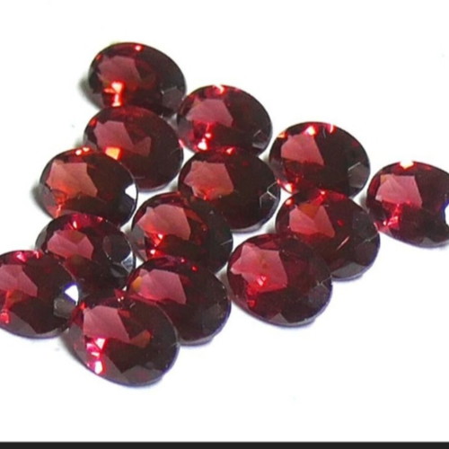 Red Garnet Afrika 14 Pieces New, Pyrope-Almandine Oval Cut
