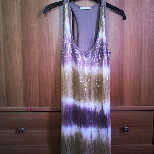 Ysatis mini dress with sequins, tie-dye ombre, size 1 Small