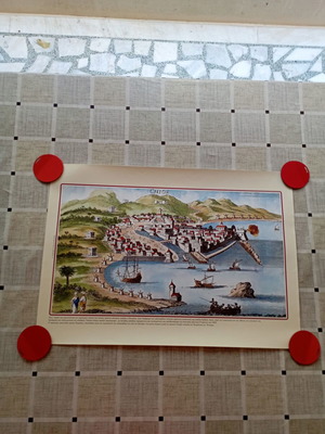 Decorative print Chios historical representation 50x35 cm new