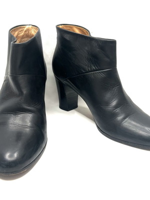 Maison Martin Margiela δερμάτινες χαμηλές μπότες, μαύρες, μέγεθος 40