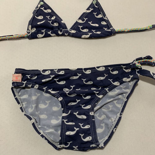 Scotch R’ Belle Bikini Swimsuit for 6/7 Years Like New, White and Blue