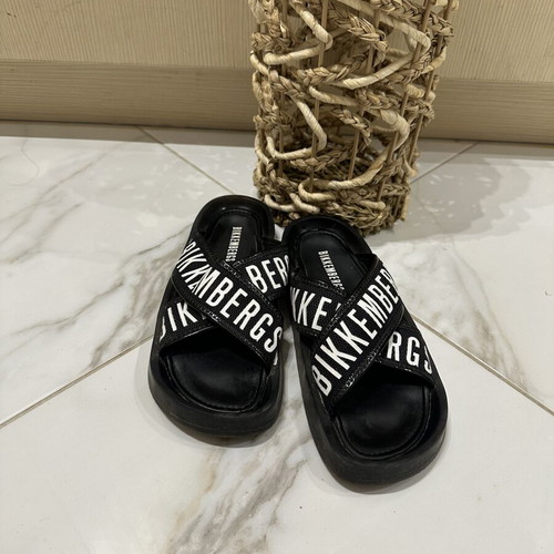 Bikkembergs slippers size 36 like new, black and white