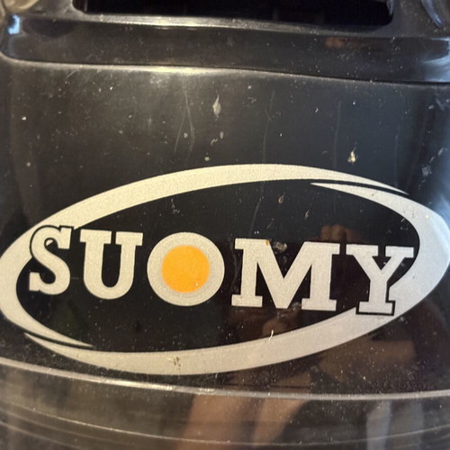 Suomy full face motorcycle helmet used, size Large, black