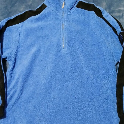 Men's fleece shirt like new, blue, size S