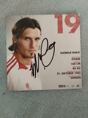 Djordje Rakic Autograph Authentic
