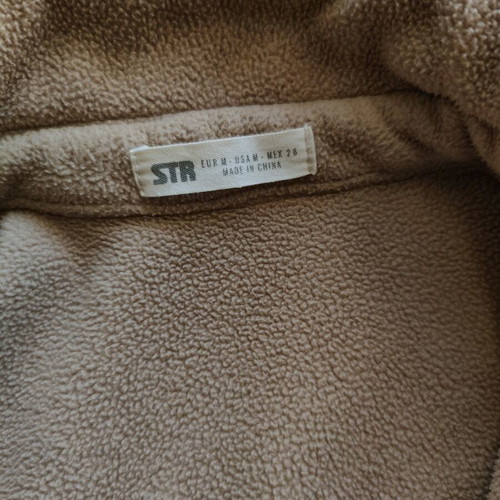 Beige fleece shirt jacket Stradivarius like new, size M