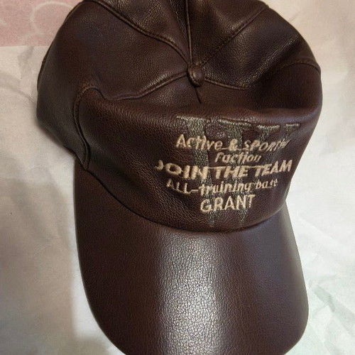 Leather Baseball Cap Grant 1973 like new, brown, size M