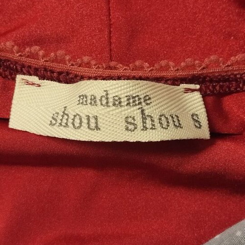 Madame Shou Shou vintage retro style swimsuit used, size S, red with grey polka dots