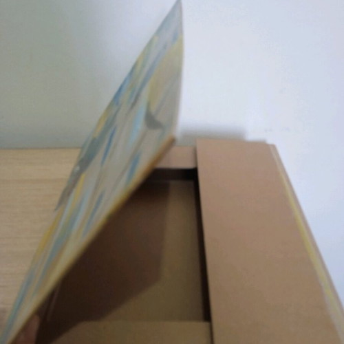 Folder for storing papers with acrylic paintings and varnish new