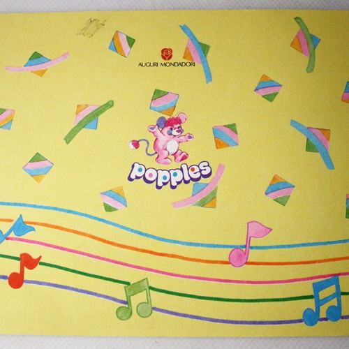 Popples 1988 music notebook new Auguri Italy vintage