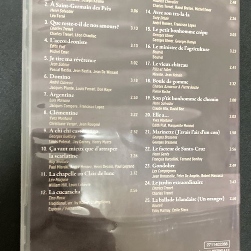 Anthology of French Song CD In good condition Price 4 Euros