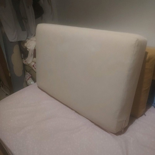Armchair cushion like new, ecru with zipper 58x88cm