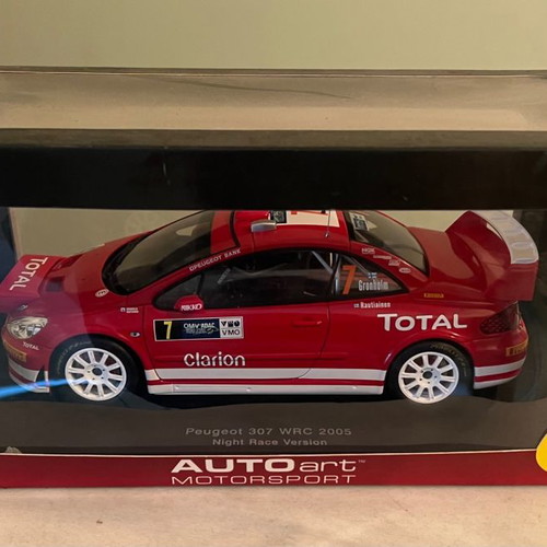 Peugeot 307 WCR 2005 Night Race Version 1:18 AUTOart καινούργιο
