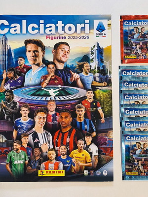 Panini Calciatori 2025-2026 Album empty with 7 packets new