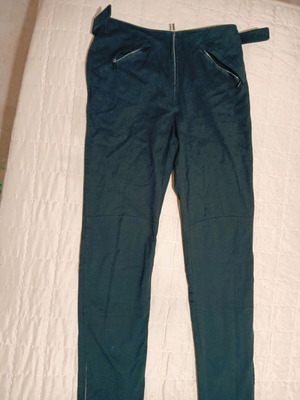 Women's slim pants used, size S, black, cotton blend