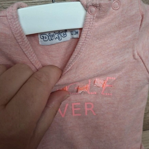 Dirkje baby dress, light pink, size 62