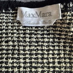 Max Mara open-front knitted cardigan black and white like new, size M