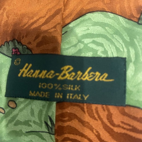 Yogi Bear tie, handmade silk by Hanna-Barbera