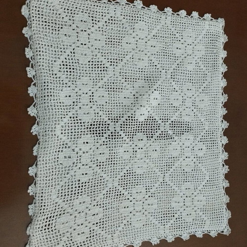 Knitted pillowcase ecru like new 37x32
