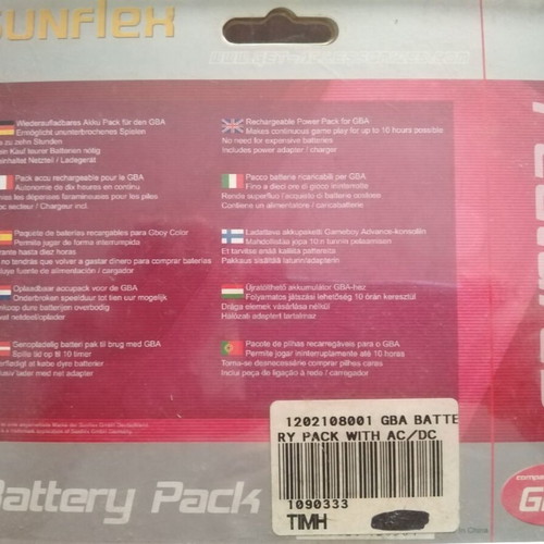 GameBoy Advance charger new Sunflex