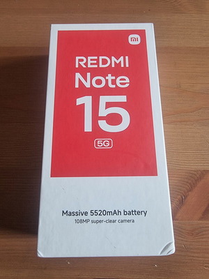 Xiaomi Redmi Note 15 5G 6/128GB Μαύρο καινούργιο, σφραγισμένο