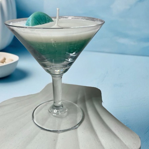 Martini Breeze cocktail candle new