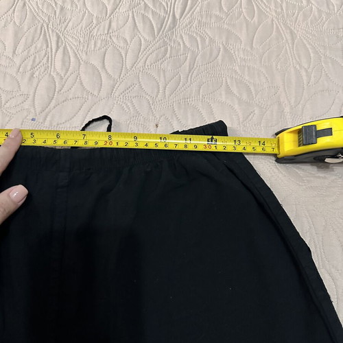 Black Cotton Bermuda Shorts size M new with pockets