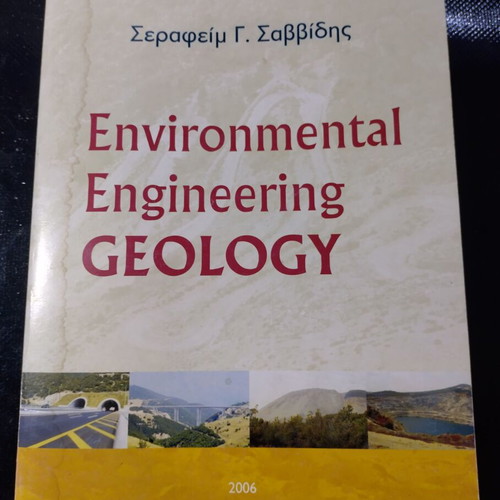 Environmental Engineering Geology book used with moisture marks