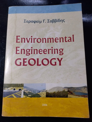 Environmental Engineering Geology book used with moisture marks