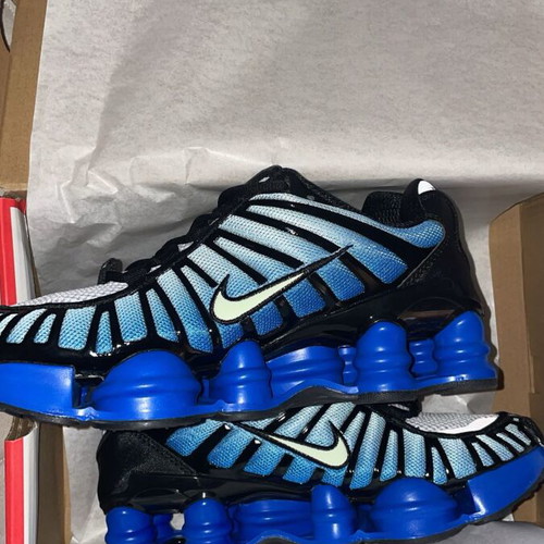 Nike Shox TL new with box, blue athletic shoes