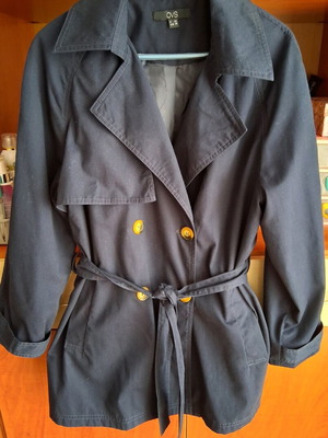 OVS Γυναικεία Καμπαρντίνα Μπλε Σαν Καινούργιο, Κοντή Με Ζώνη