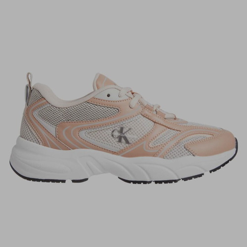 Calvin Klein Retro Tennis Mesh sneakers new, sporty, white and beige, size 38