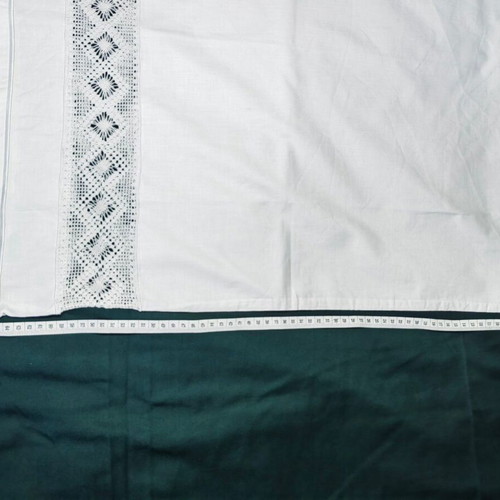 Set of 2 vintage 60s handmade cotton pillowcases like new