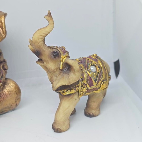 Collection of vintage aesthetic decorative elephants like new
