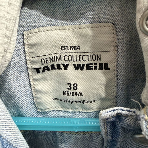 Jean jacket with fabric sleeves Tally Weijl size 38 like new