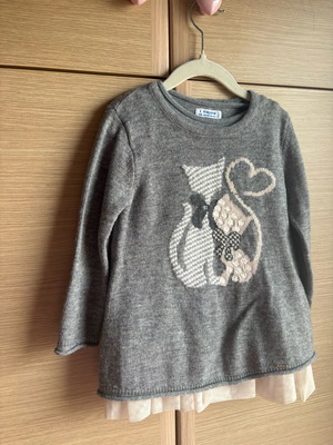 Φόρεμα παιδικό Mayoral γκρι καινούργιο, αφόρετο 2 ετών 92 cm