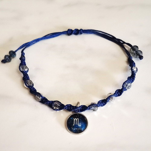 Women's Blue Scorpio Zodiac Bracelet new