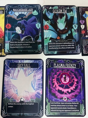 Astra Galaxia cards used, set of 6