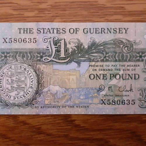 Guernsey 1 Pound Banknote 1991 new