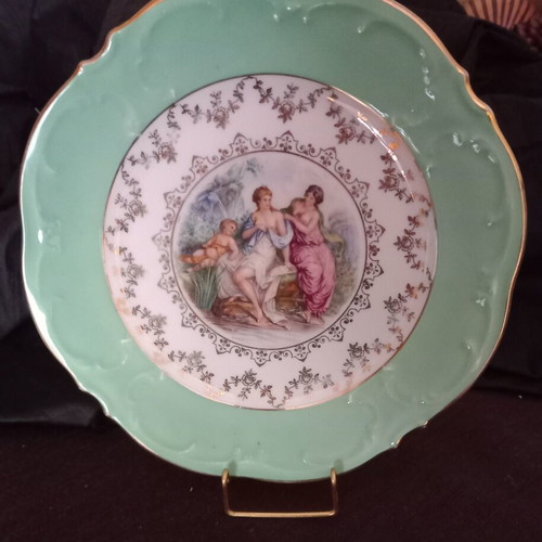 Gloria Alt-Wien antique porcelain plate, 21 cm