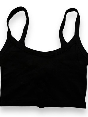 Black crop top Bershka size XS like new, black
