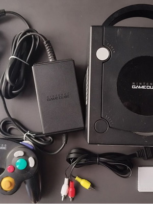Nintendo GameCube μαύρη κονσόλα μεταχειρισμένη με μνήμη