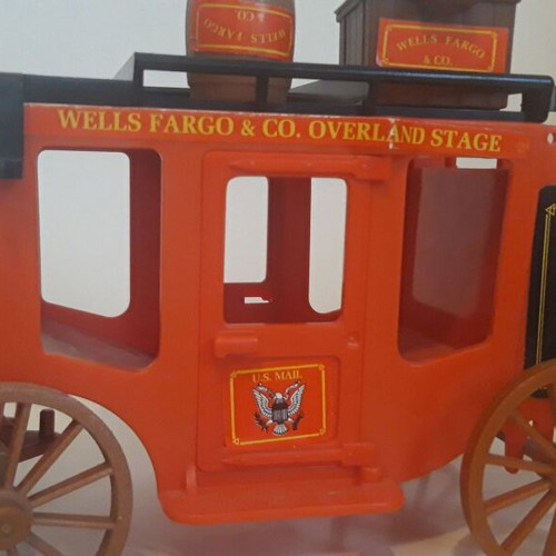 Playmobil vintage 90's carriage with four horses used