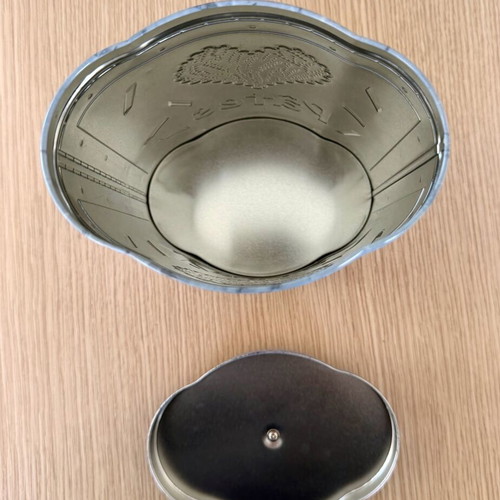 Vintage metal pasta storage tin new