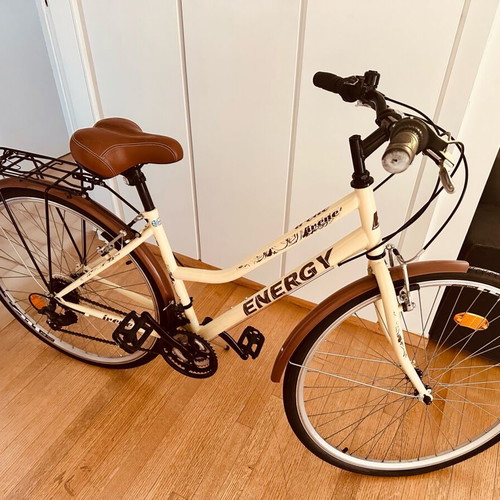 Energy Irene 28" City Bicycle 2024 Beige with 18 Speeds New