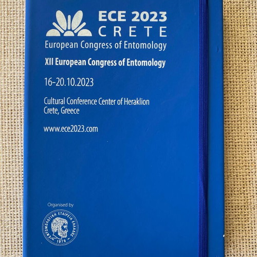 Organizer from Entomology Congress 2023 Heraklion like new with Bic pen